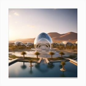 Futuristic City 283 Canvas Print