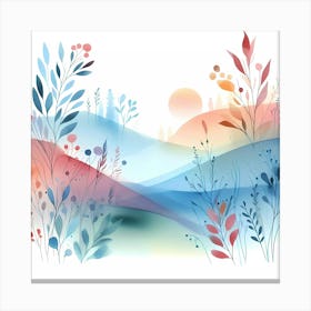 Watercolor Landscape 12 Canvas Print