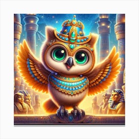 Egyptian Owl 1 Canvas Print