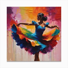 Latin Dancer Canvas Print