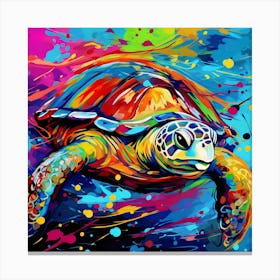 Turtle Painting 14 Canvas Print