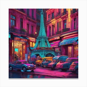 Paris Eiffel Tower Canvas Print