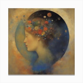 Woman'S Head Canvas Print