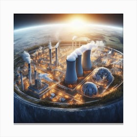 Nuclear Power Plant Canvas Print