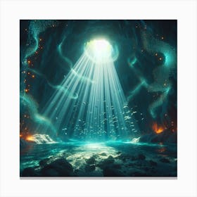 Underwater cave 3 Canvas Print