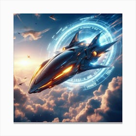 Futuristic Spaceship 5 Canvas Print