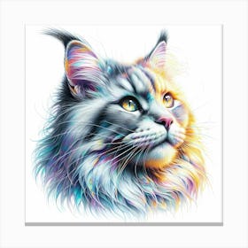 Creative Feline Cat Artwork 88 Canvas Print