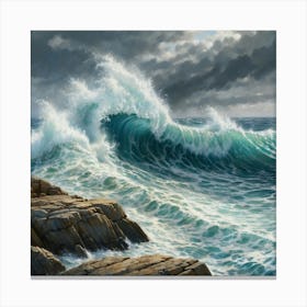 Crashing Waves Canvas Print