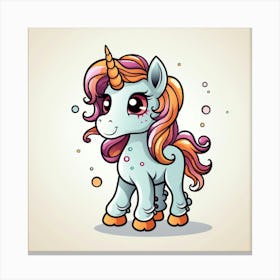 Cute Unicorn 76 Canvas Print