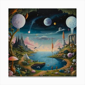 'Alien Landscape' Canvas Print