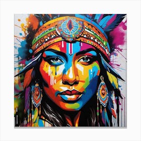 Indian Woman 3 Canvas Print