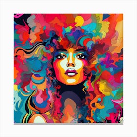 Colorful Woman 5 Canvas Print