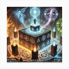 Spirit Of The Mantle Essence Of Earth Canvas Print