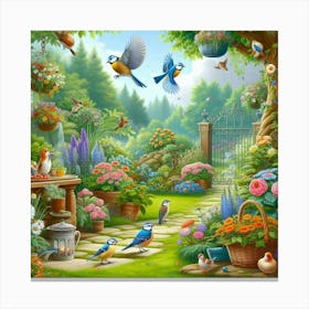 Bird Garden Canvas Print