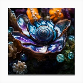 Seashells And Pearls Canvas Print