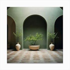 Arches And Vases 1 Canvas Print