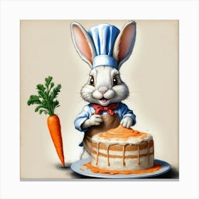 Chef Bunny 8 Canvas Print