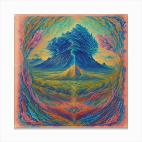 Psychedelic Landscape 1 Canvas Print