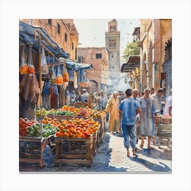 Marrakech Market 3 Canvas Print