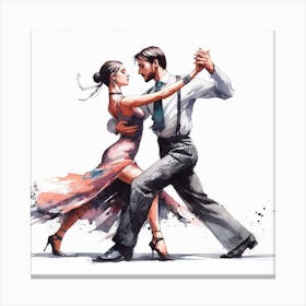 Tango Dance 2 Canvas Print