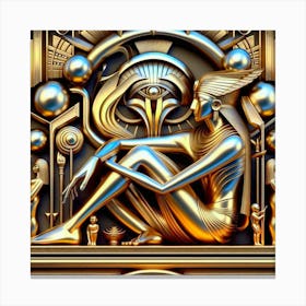 Egyptian Art Deco 12 Canvas Print