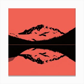 Mountain Silhouette Canvas Print