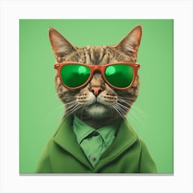 Business Cat Canvas Print