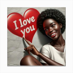 I Love You 5 Canvas Print