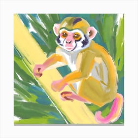 Squirrel Monkey 01 1 Canvas Print