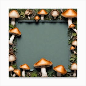 Frame Of Mushrooms 15 Canvas Print