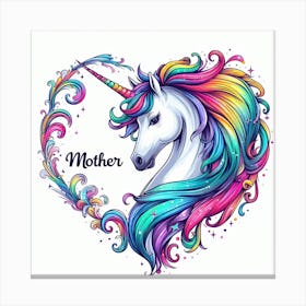 Unicorn Mother 2 Canvas Print