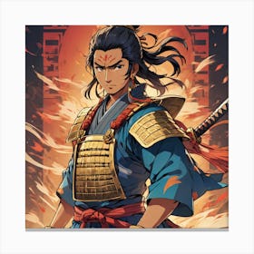 Ahom warrior as a Samurai 1 Canvas Print