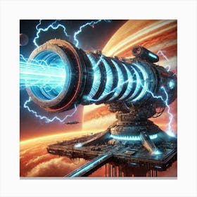 A Sci Fi Depiction Of The Wrath Cannon 2 Canvas Print