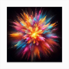 Colorful Explosion 4 Canvas Print