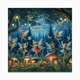 Fairies dancing 1 Canvas Print