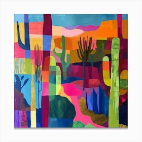 Colourful Gardens Desert Botanical Garden Usa 4 Canvas Print