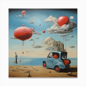 Red Balloons Canvas Print