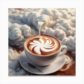 Latte Art Canvas Print