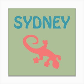 Sydney Bold Illustration Canvas Print