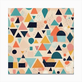 Geometric Triangles art print Canvas Print