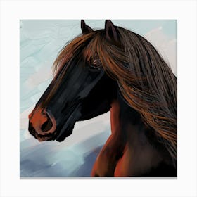 Horse Portrait Canvas Print