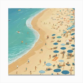 Day At The Beach 15 Canvas Print