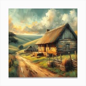 Russian Countryside Painting Canvas Print