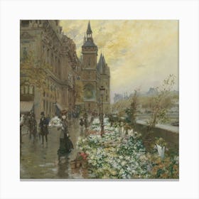 Paris In The Rain 2 Canvas Print