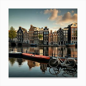 Default Amsterdam In A Row 2 Canvas Print