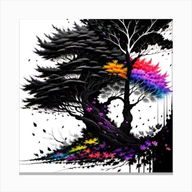 Colorful Trees Canvas Print