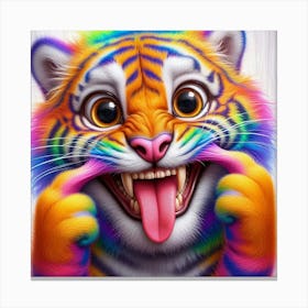 Colorful Tiger 5 Leinwandbild