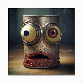 Zombie Can Canvas Print