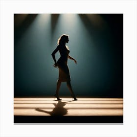 Silhouette Of A Woman 3 Canvas Print