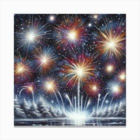 Fireworks In The Sky 1 Canvas Print